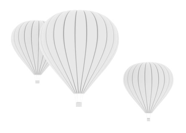 istock Hot air balloon. Isolated on the white background 1168854769