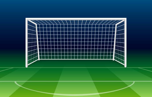 ilustrações de stock, clip art, desenhos animados e ícones de netting soccer gate - rede equipamento desportivo ilustrações