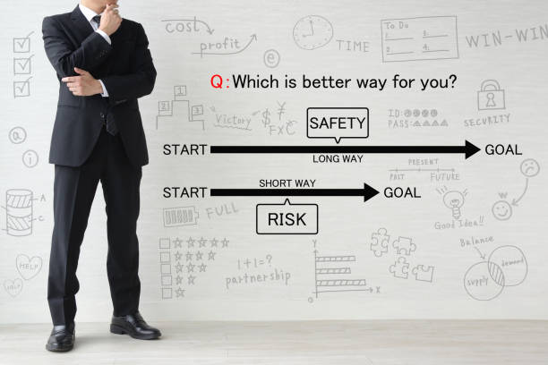 istock Business man thinking about safety or risk 1168868644