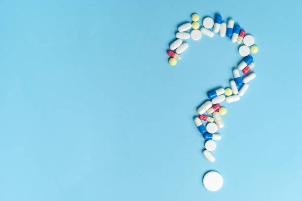 istock Studio shot of medical pills on blue background 1168871636