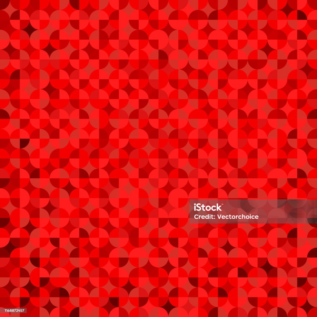 Red Symmetrical Pattern Red Geometric With Round Square And Triangle Symmetrical Mosaic Pattern ...