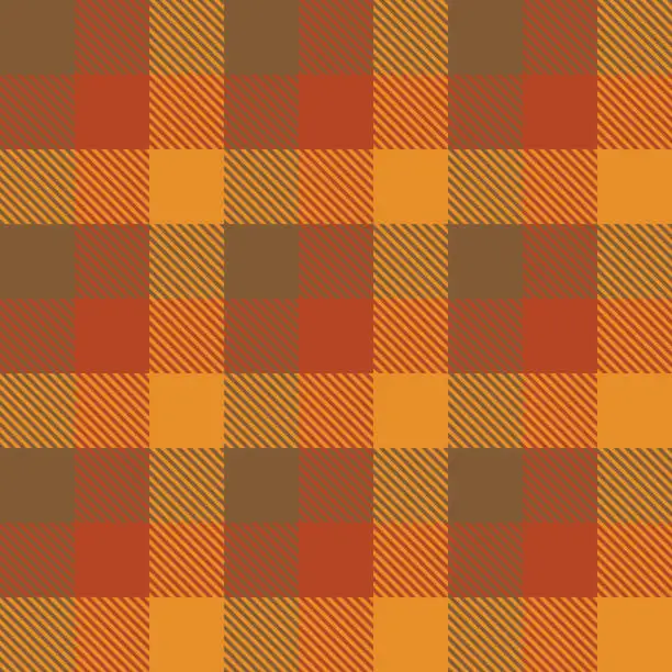 Vector illustration of Autumn  Tartan Fall Seamless Pattern Plaid.