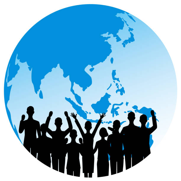 istock The silhouette of the people and the earth 1168872829
