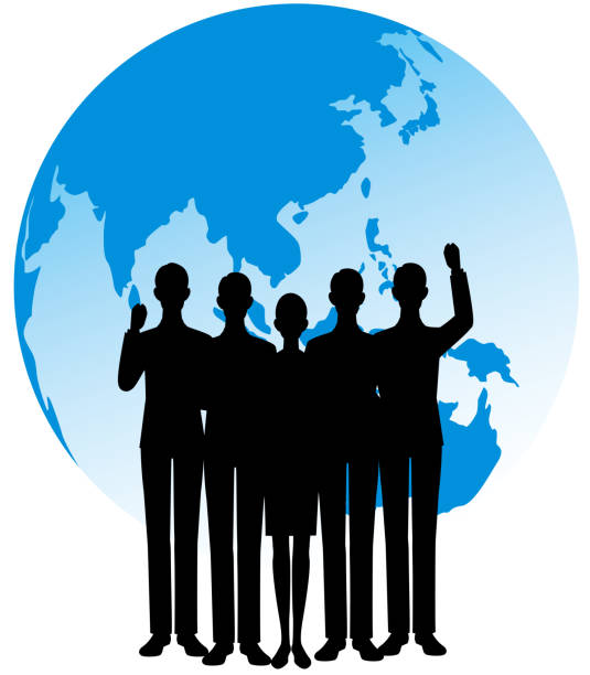 istock The silhouette of the people and the earth 1168872830