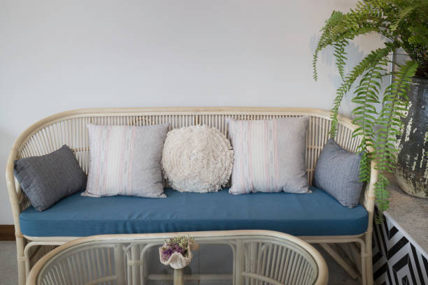 istock Tropical green plant pot interior 1168876297