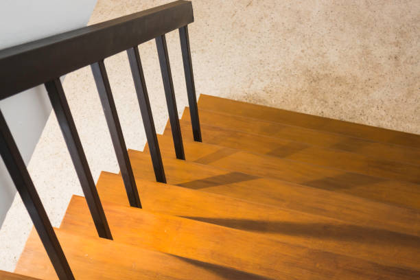 istock Stairs interior architecture details wooden floor 1168876301