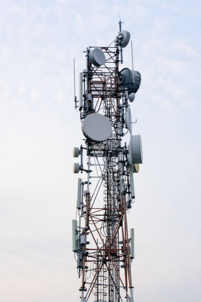 istock Telecommunication tower against the blue sky 1168876459