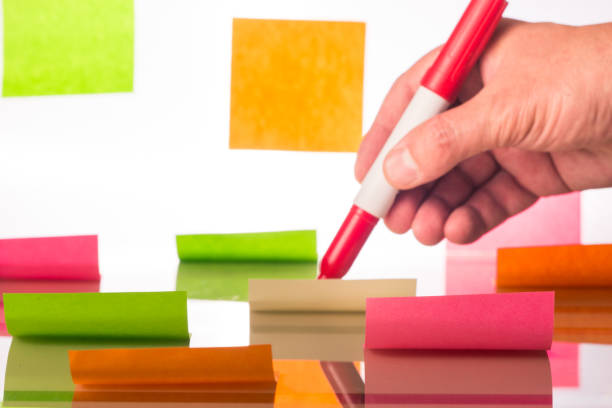 istock Design thinking and color stickers 1168876652