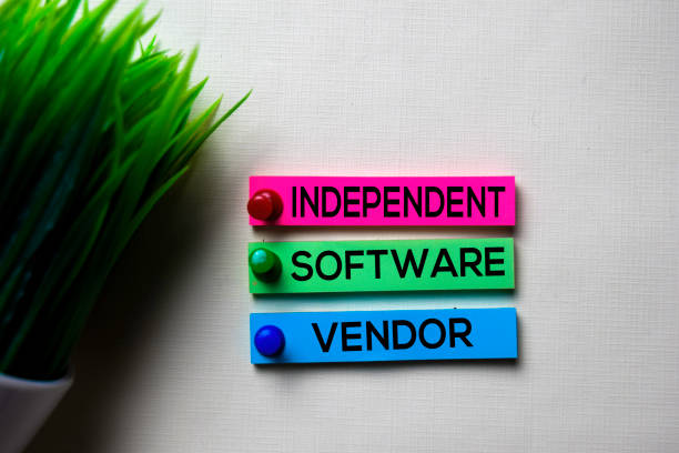 istock Indipendent Software Vendor - ISV text on sticky notes isolated on office desk 1168887014