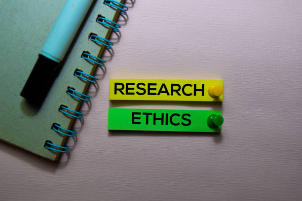 Research Ethics text on sticky notes isolated on office desk Research Ethics text on sticky notes isolated on office desk research ethics stock pictures, royalty-free photos & images