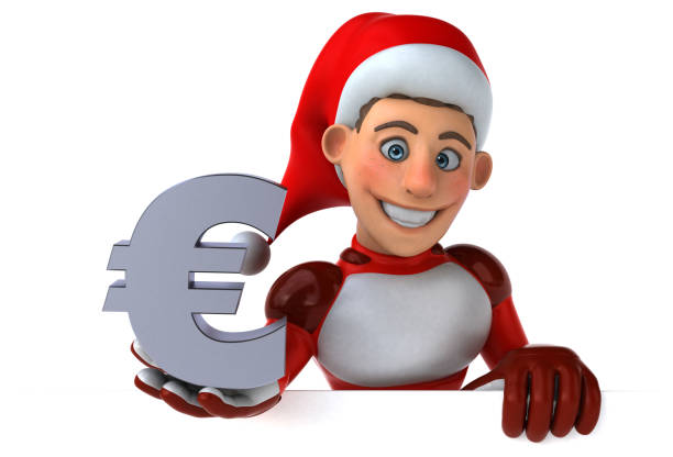 istock Fun Super Santa Claus - 3D Illustration 1168888323