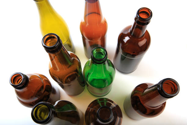 istock set of empty beer bottles on  white background 1168888815
