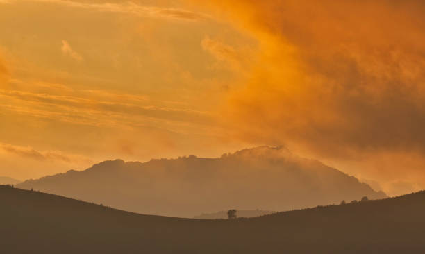 istock Magestic sunset in the carpatian mountains. 1168893730