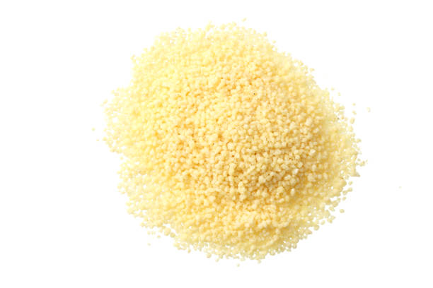 istock Couscous isolated on white background. top view 1168894988