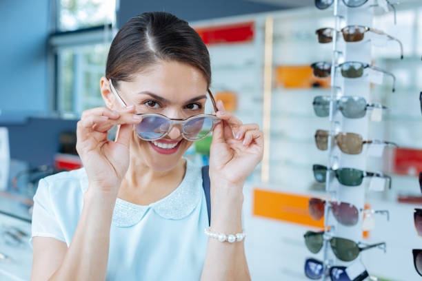 istock Positive pretty nice woman looking at you 1168896835