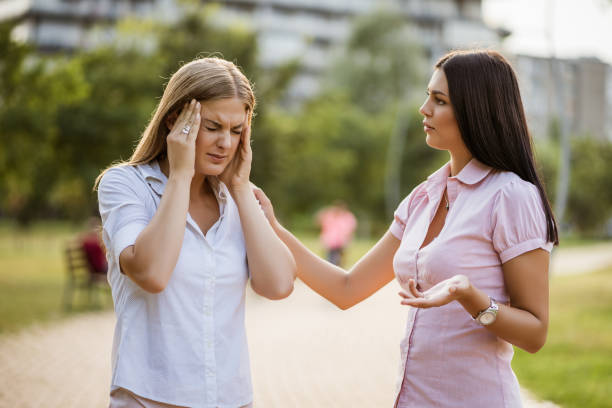 istock Businesswoman is heaving headache 1168900976