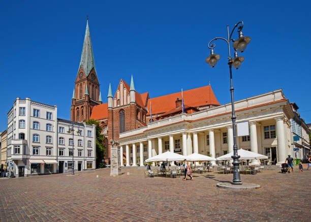 Schwerin Market Square with Cathedral
