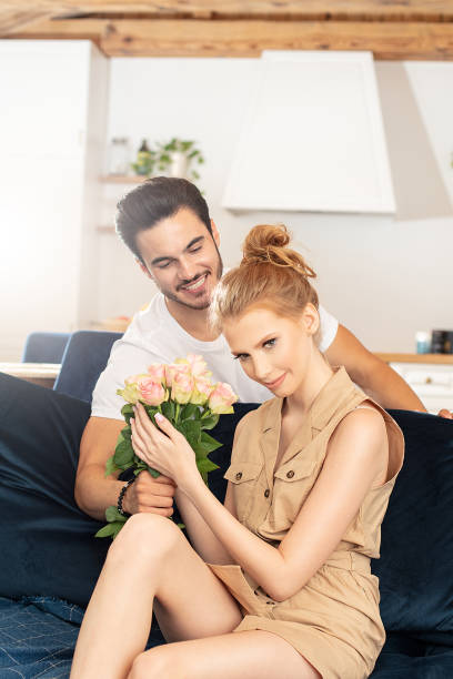 istock Romantic beautiful couple on a date. 1168905583