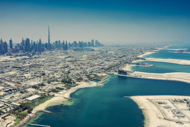 istock Aerial view on Dubai, UAE, on a summer day. 1168907240