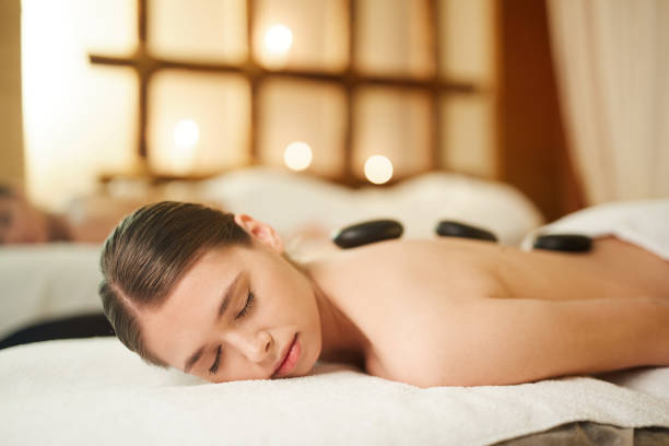 istock Hot Stone Therapy in Luxury Spa 1168908566