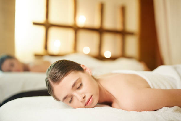 istock Beautiful Woman in Luxury Spa 1168908572