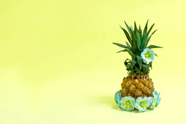 istock Pineapple decorated with paper flowers 1168911020