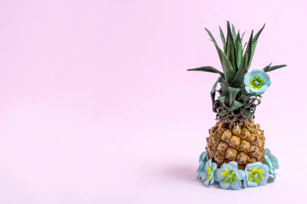 istock Pineapple decorated with paper flowers 1168911026