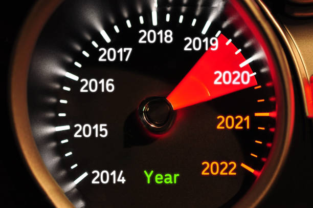 istock 2020 Speedometer New year concept 1168911741