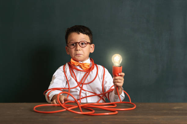 istock The child finds the solution in difficult situation and finds the idea 1168915888
