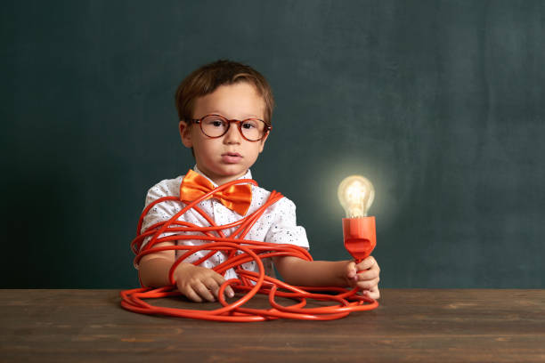istock The child finds the solution in difficult situation and finds the idea 1168915961