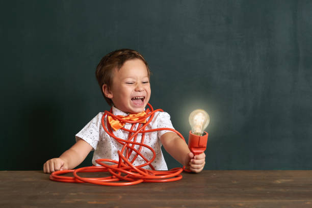istock The child finds the solution in difficult situation and finds the idea 1168916215