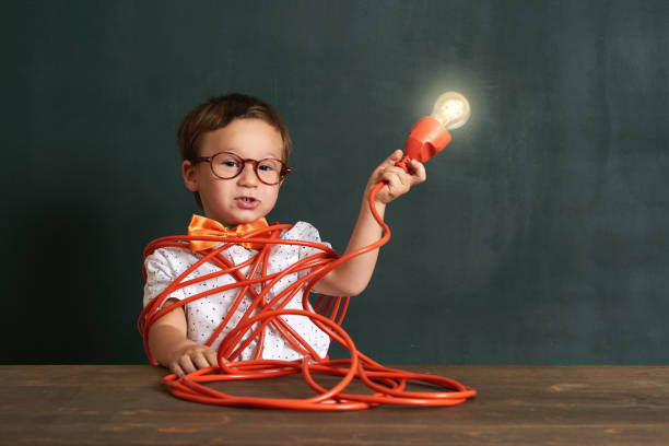 istock The child finds the solution in difficult situation and finds the idea 1168916438