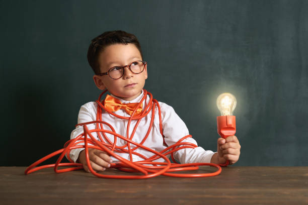 istock The child finds the solution in difficult situation and finds the idea 1168917113