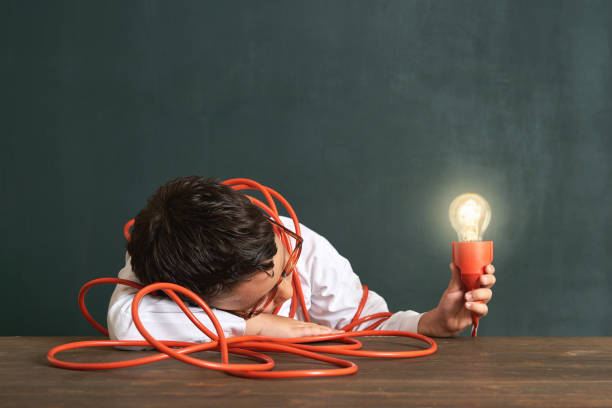 istock The child finds the solution in difficult situation and finds the idea 1168917147