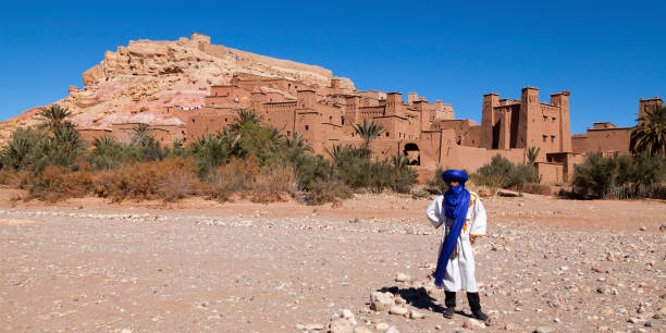aït benhaddou au maroc - aït ben haddou photos et images de collection