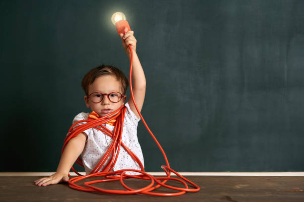istock The child finds the solution in difficult situation and finds the idea 1168917282