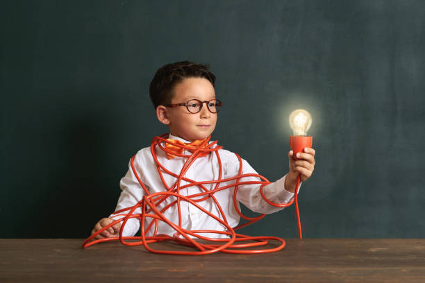istock The child finds the solution in difficult situation and finds the idea 1168917283