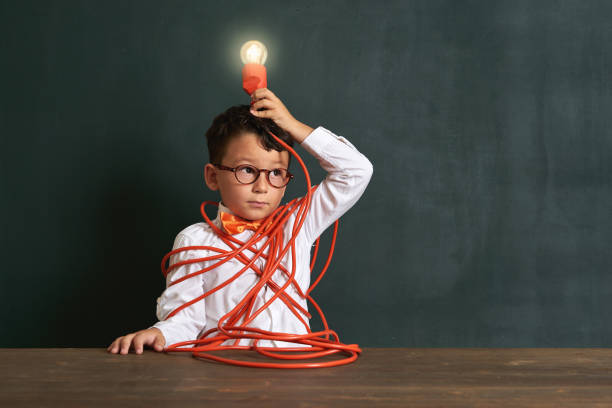 istock The child finds the solution in difficult situation and finds the idea 1168917610