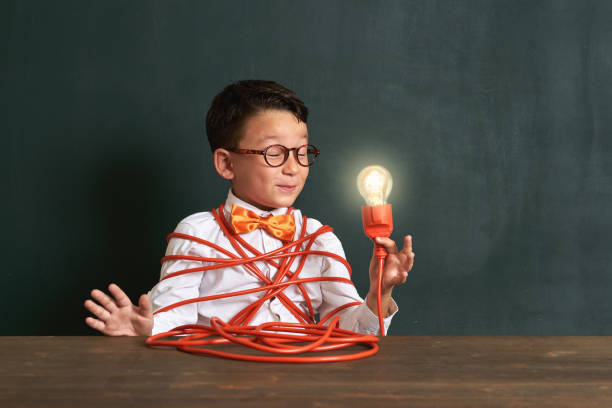 istock The child finds the solution in difficult situation and finds the idea 1168917618