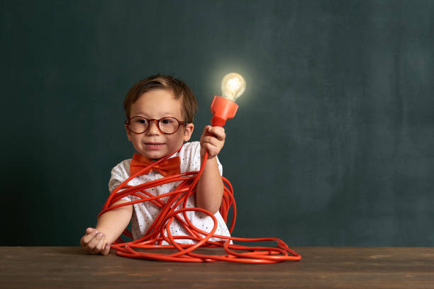 istock The child finds the solution in difficult situation and finds the idea 1168917621
