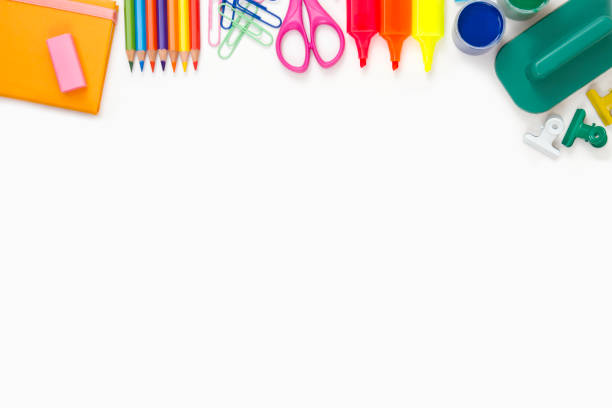 istock School Supplies on White Background 1168924530
