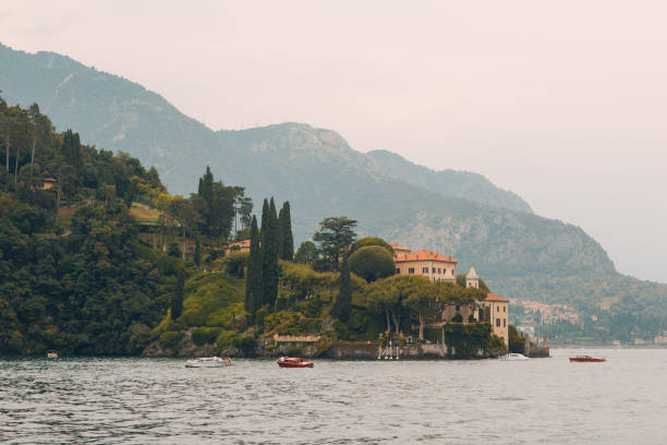 istock Villa Balbianello, Lake Como, Italy. View from boat outside. 1168929036