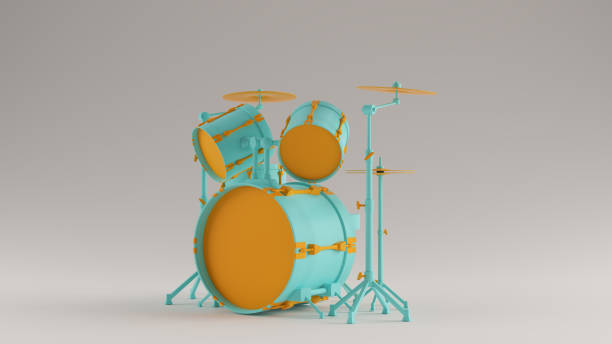 istock Gulf Blue Turquoise and Orange Drum Kit Left View3 1168932650