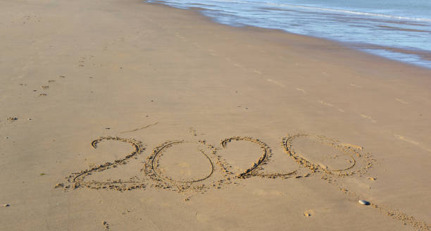 istock 2020 written on the sand to the beach 1168934418