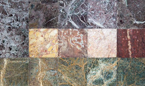 istock Set of marble stone textures 1168937474