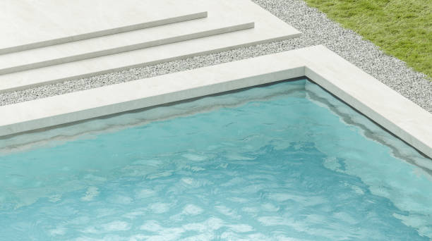 istock Blank blue rippled water in swimming pool mockup 1168937904