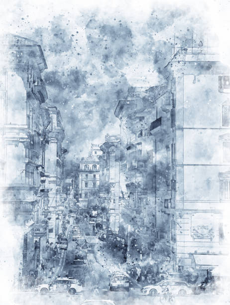 istock view of Via del Corso street in Rome 1168939632