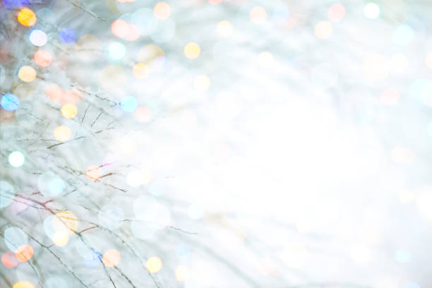 Colorful abstract background with bokeh light