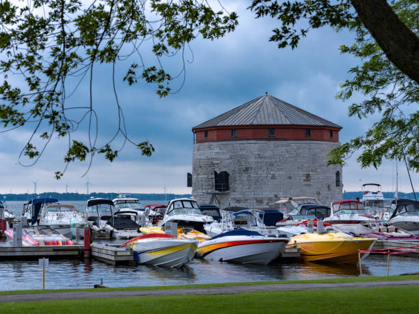 Kingston, Ontario - Marina A marina in the downtown area of Kingston, Ontario kingston harbour stock pictures, royalty-free photos & images
