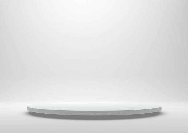 Round podium or pedestal.